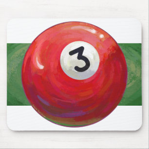 Mousepad Padrão de Bola de 3 Piscinas pintada