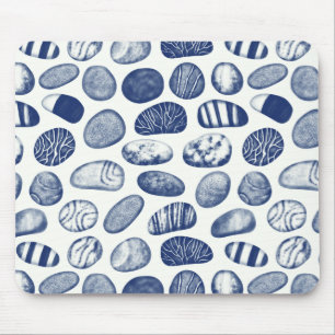 Mousepad Padrão de Bolhas - Efeito de Cianótipo