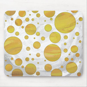 Mousepad Padrão de Bolinhas de Abacaxi