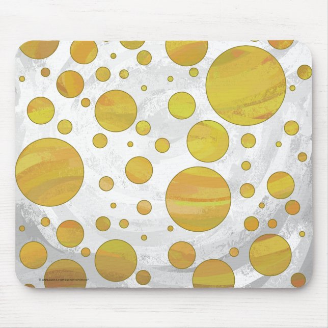 Mousepad Padrão de Bolinhas de Abacaxi (Frente)