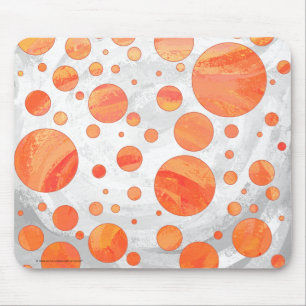Mousepad Padrão de Bolinhas Orange Lake Fire