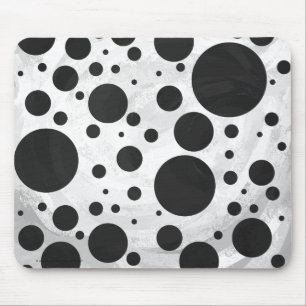 Mousepad Padrão de Bolinhas Preta Kohl