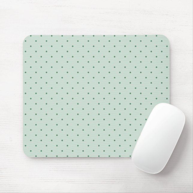 Mousepad Padrão de Bolinhas Verde da Daît em Verde mais cla (Com mouse)