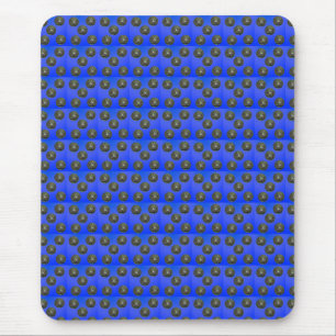 Mousepad Padrão de Bolinhos Azuis,