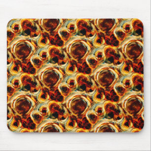 Mousepad Padrão de borrão contínuo castanho fofo