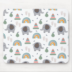 Mousepad Padrão de Brinquedo de Bebê Bonito