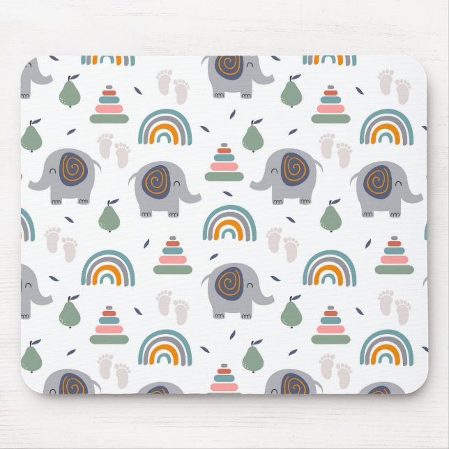 Mousepad Padrão de Brinquedo de Bebê Bonito (Frente)