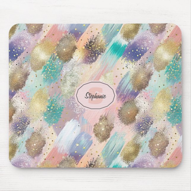 Mousepad Padrão de Brucela Diagonal Vibrante (Frente)