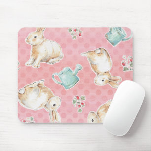 Mousepad Padrão de Bunnies Springtime