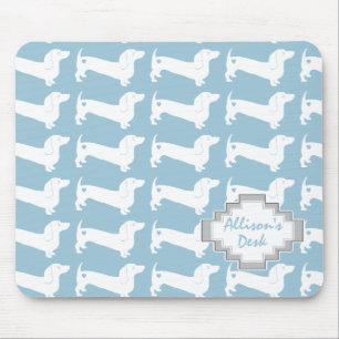 Mousepad Padrão de Cachorro Branco