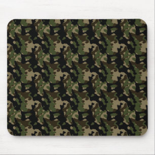 Mousepad Padrão de Camouflage do Exército Verde