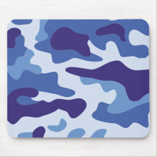 Mousepad Padrão de camuflagem azul