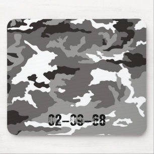 Mousepad Padrão de camuflagem cinza