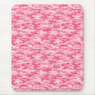 Mousepad Padrão de Camuflagem Feminina Rosa