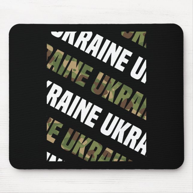 Mousepad Padrão de Camuflagem Ucrânia Verde Camuflagem  (Frente)