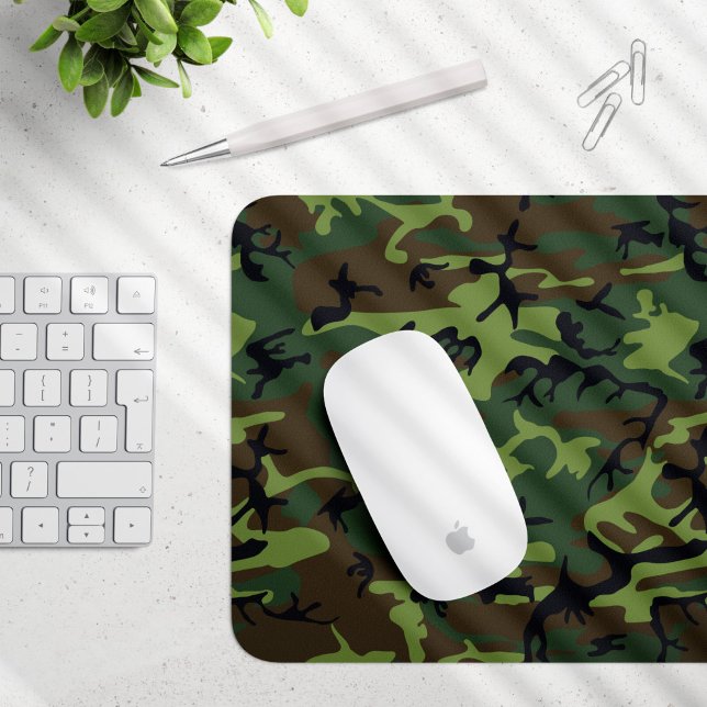 Mousepad Padrão de Camuflagem Verde, Padrão Militar, Exérci (Criador carregado)