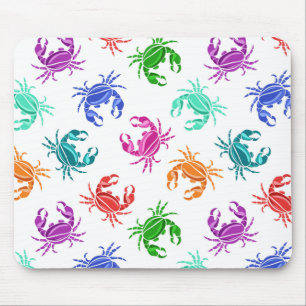 Mousepad Padrão De Caranguejos
