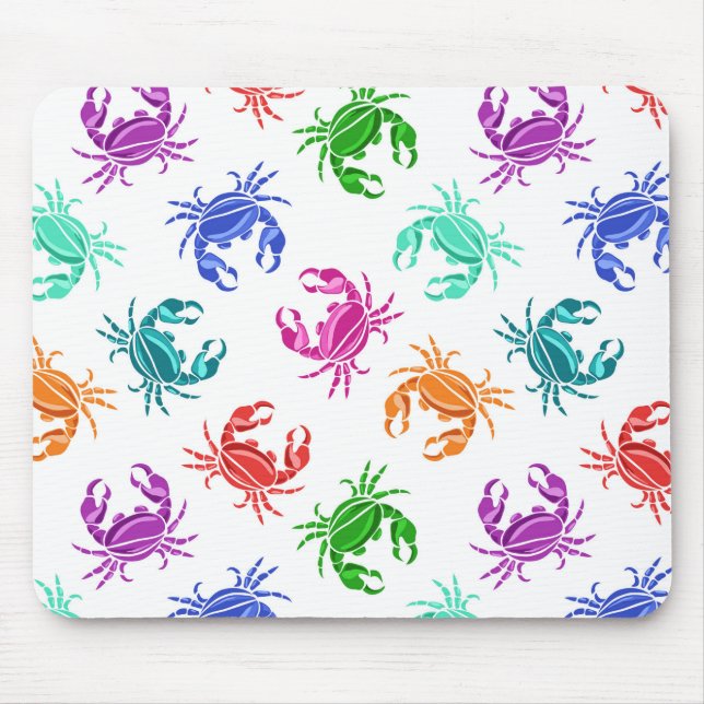 Mousepad Padrão De Caranguejos (Frente)