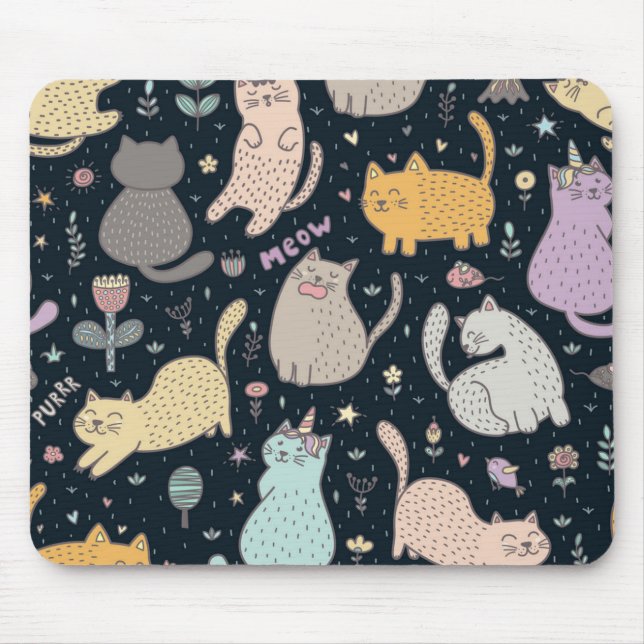 Mousepad Padrão de Cat (Frente)