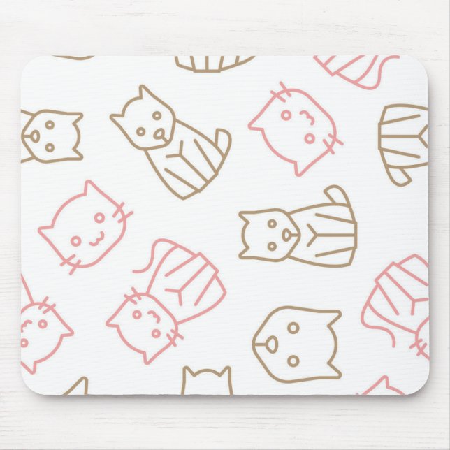 Mousepad Padrão de Cat (Frente)