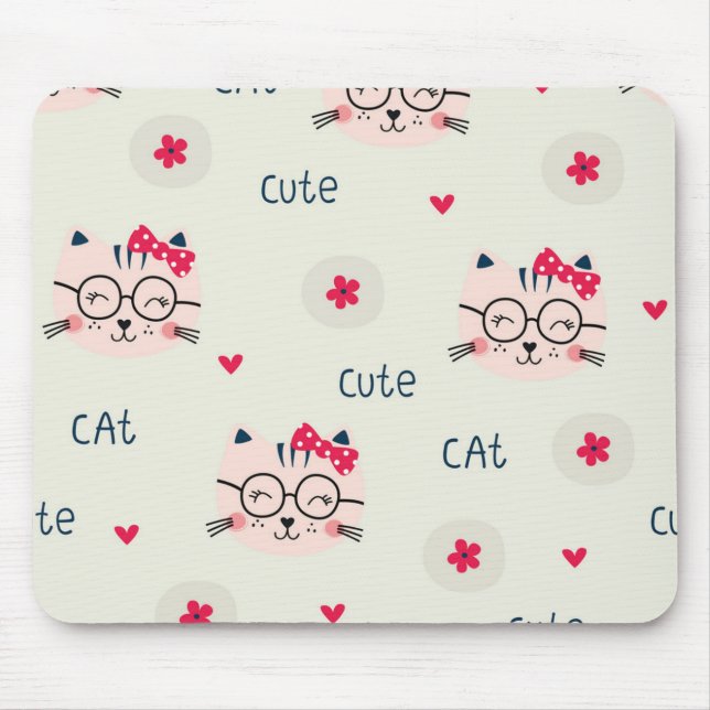 Mousepad Padrão de Cat (Frente)