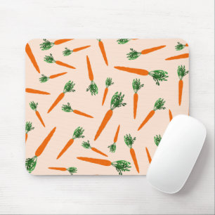 Mousepad Padrão de Cenoura Laranja