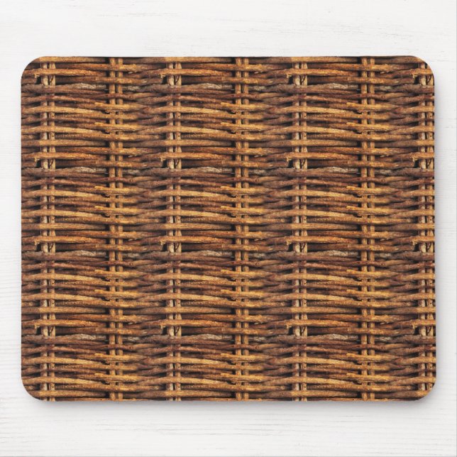 Mousepad Padrão de cesta do Wicker (Frente)