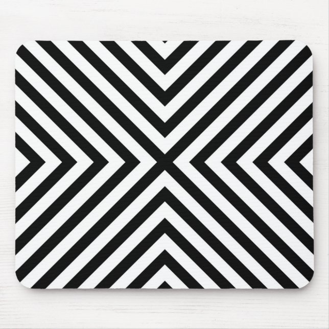 Mousepad Padrão de Chevron Abstrato moderno (Frente)