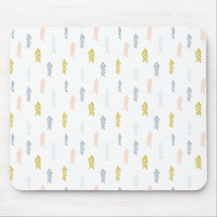 Mousepad Padrão de Chevron de Molho de Aquarela
