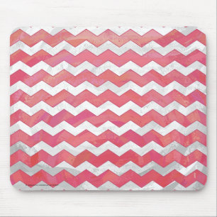 Mousepad Padrão de Chevron do Salmão