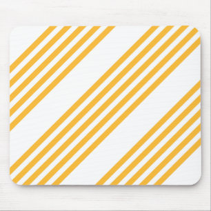 Mousepad Padrão de cinco faixas amarelo sunny e branco