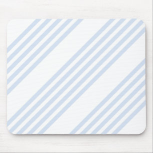 Mousepad Padrão de cinco listras azul-claro e branco