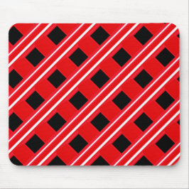 Mousepad Padrão De Classificação Vermelho E Branco