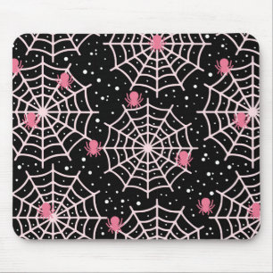 Mousepad Padrão de Cobwebs e aranhas do Halloween
