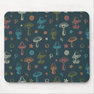 Mousepad Padrão de Cogumelo Whimsical