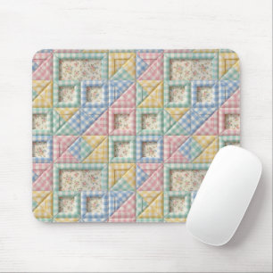 Mousepad Padrão de Colcha de Retalhos Xadrez Gingham