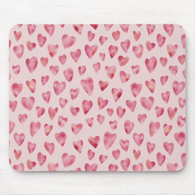 Mousepad Padrão de Coração de Amor (Frente)