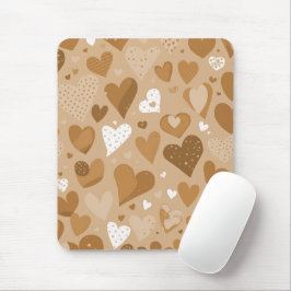 Mousepad Padrão de corações.