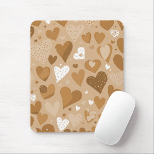 Mousepad Padrão de corações.
