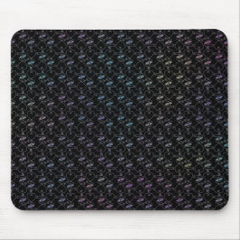 Mousepad Padrão de Corações e Chaves Coloridos Modernos Ele