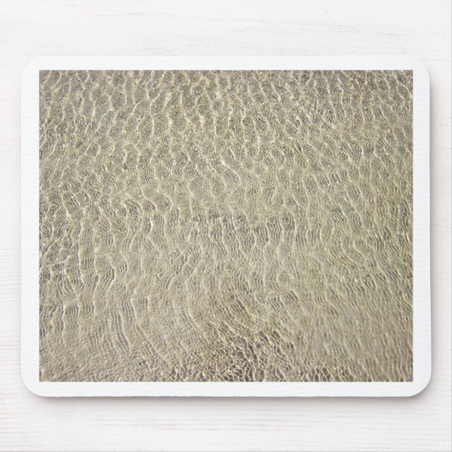 Mousepad Padrão de Couro de Crocodilo Bege (Frente)