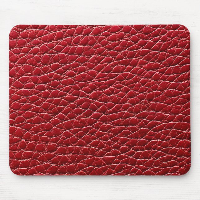 Mousepad Padrão de couro vermelho (Frente)