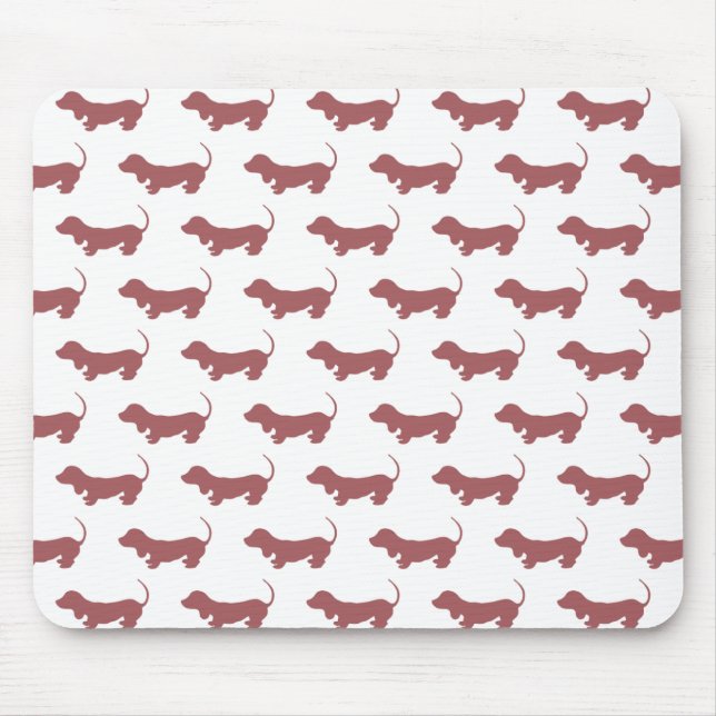 Mousepad Padrão de Dachshund do Cão-de-Ferro (Frente)