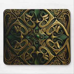 Mousepad Padrão de decoração de Xadrezes Ornamentais de Bro