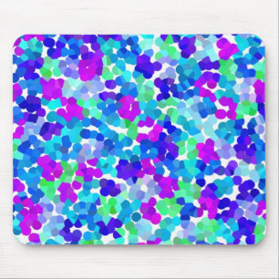 Mousepad Padrão de dedinhos violeta aqua azul fofo