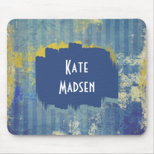 Mousepad Padrão de Denim Pinçado Divertido Personalizado