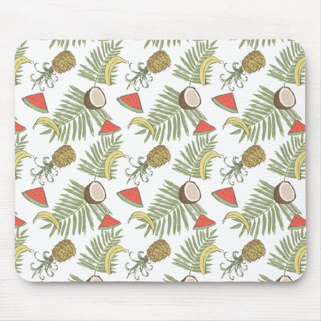 Mousepad Padrão de desenho da Fruta tropical (Frente)
