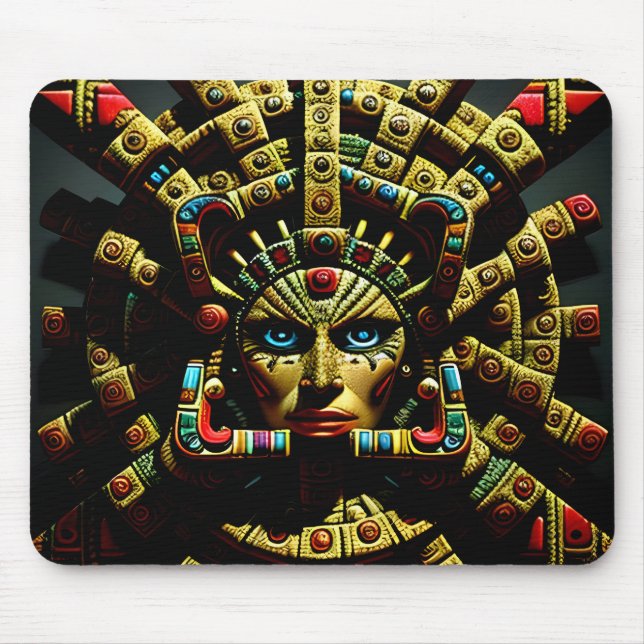 Mousepad Padrão de Design Aztec Quatro (Frente)