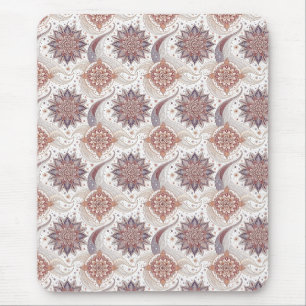 Mousepad Padrão de Design Espiritual Mandala Floral Elegant