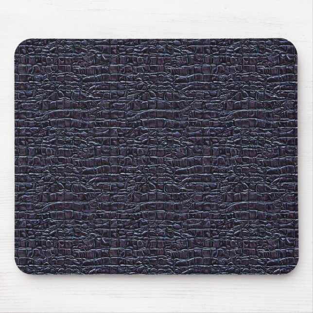 Mousepad Padrão de Design Reptiliano Escuro (Frente)